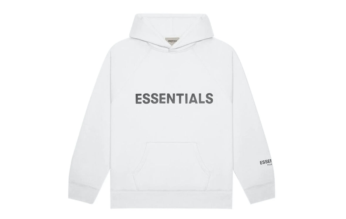 Essentials FOG Applique Hoodie White